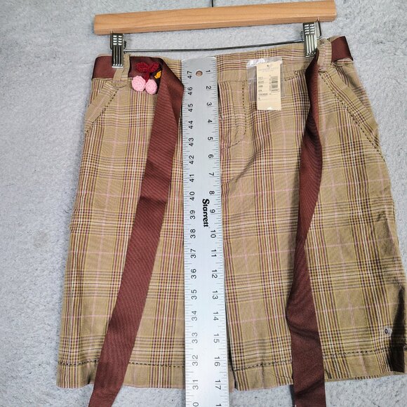 American Eagle Outfitters Skirt Women's 0 Tan Academia Y2K Retro Vintage NWT - Picture 10 of 13